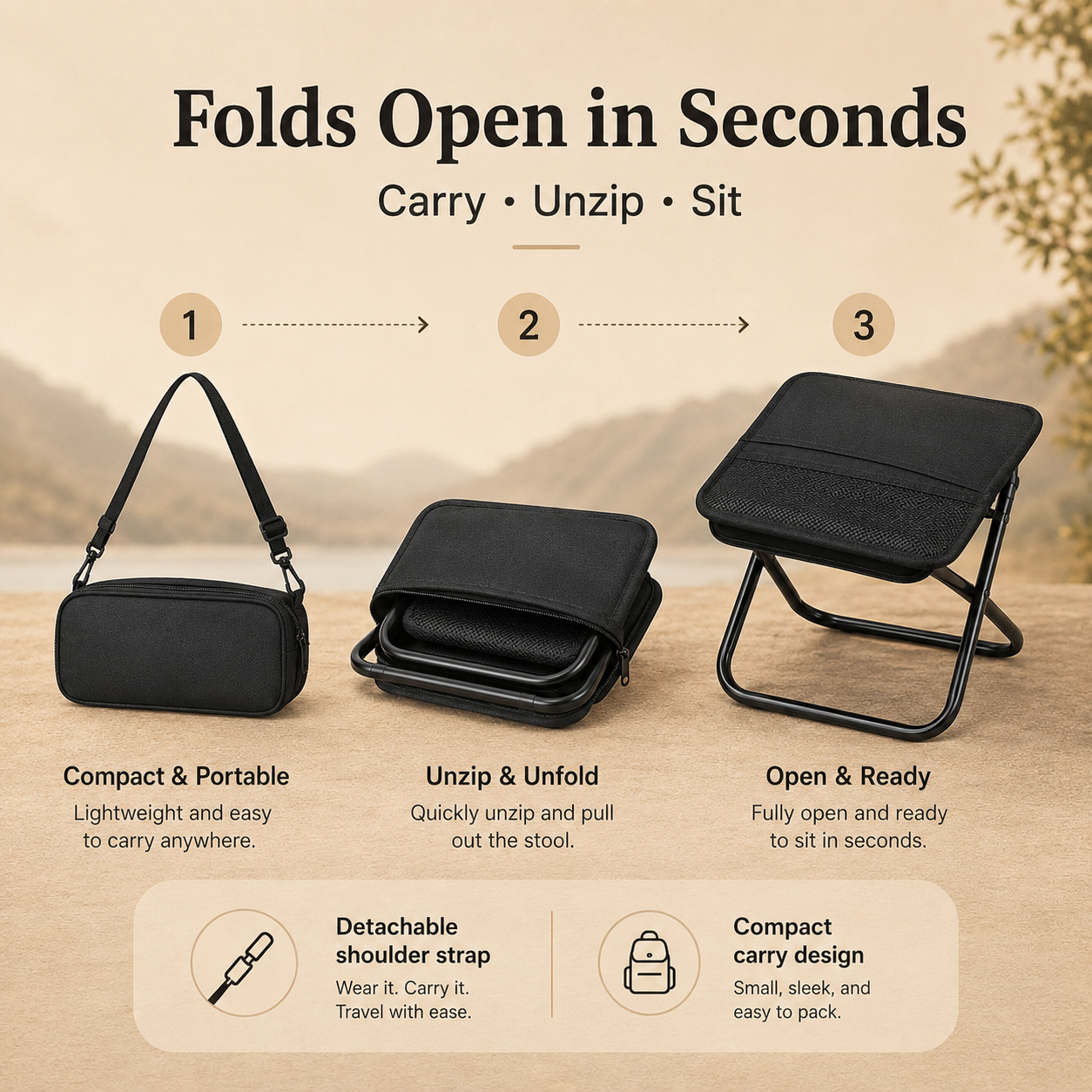 Folding Camping Stool
